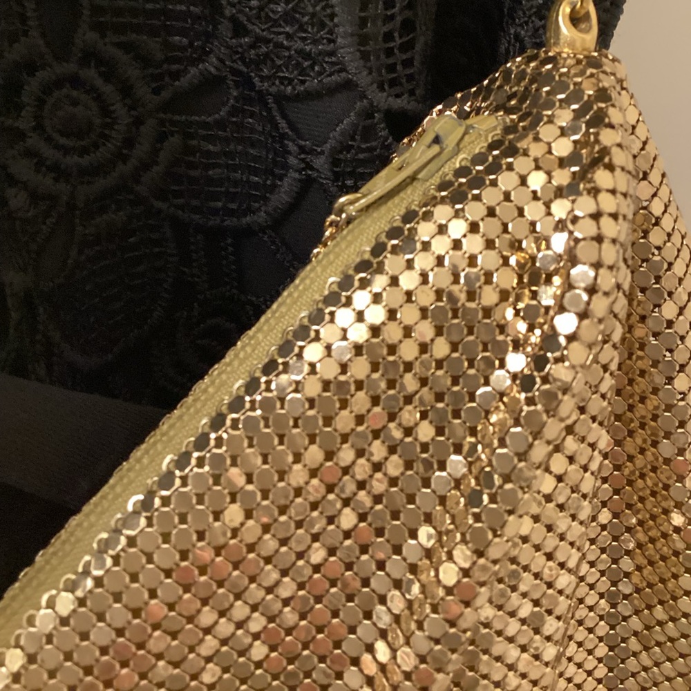 Vintage Gold Sequenced Bag W/ Mirror - Picture 13 of 15